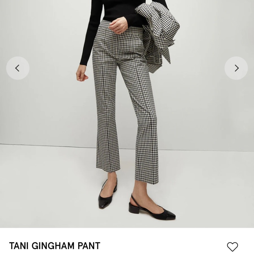 NWT Veronica Beard Tani Gingham Pant size 0